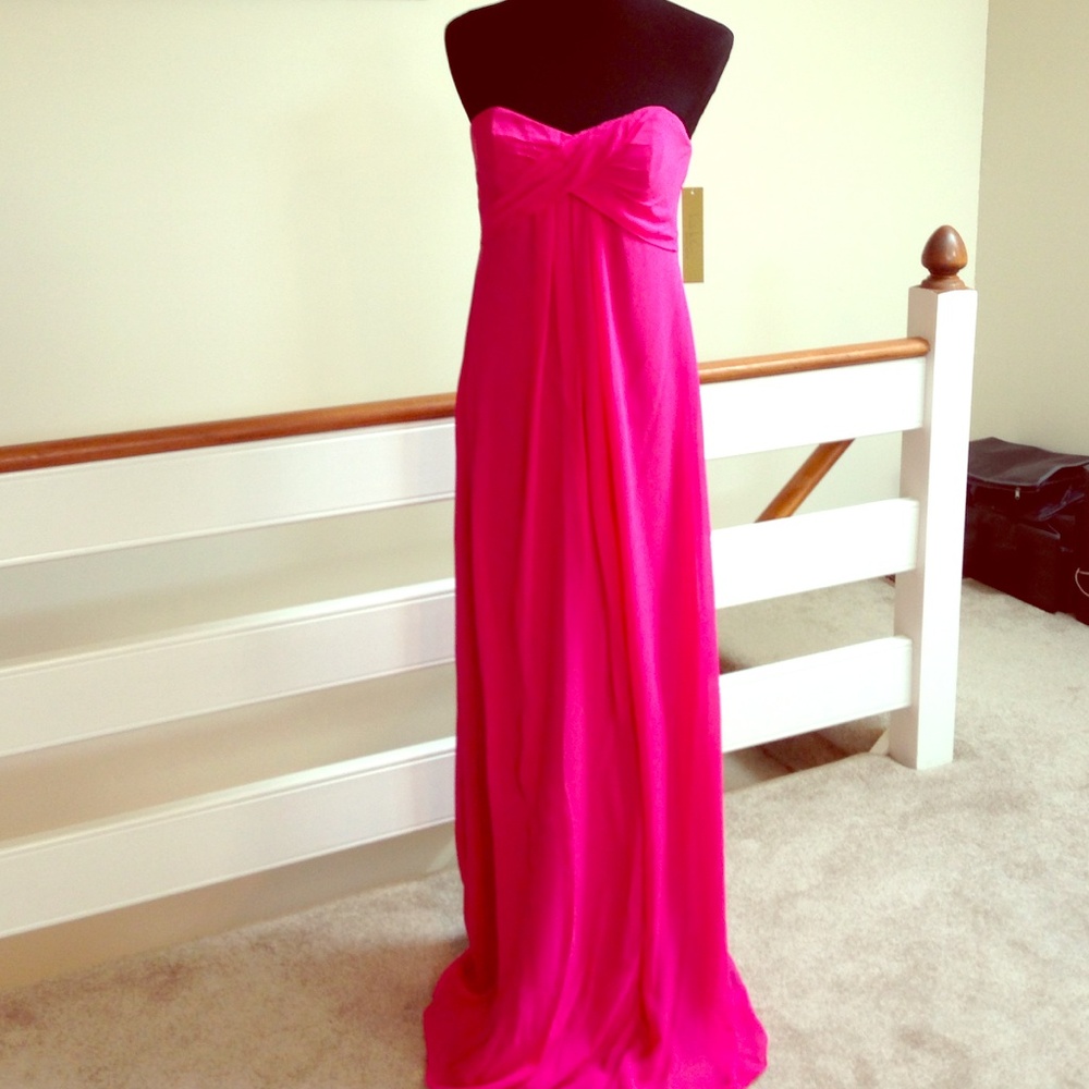 Hot Pink Nicole Miller gown NWT